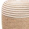 Bali & Pari Nequiel Modern Bohemian Natural Brown Seagrass and Woven Rope Ottoman Footstool 240-13479-ZORO - alternate 4